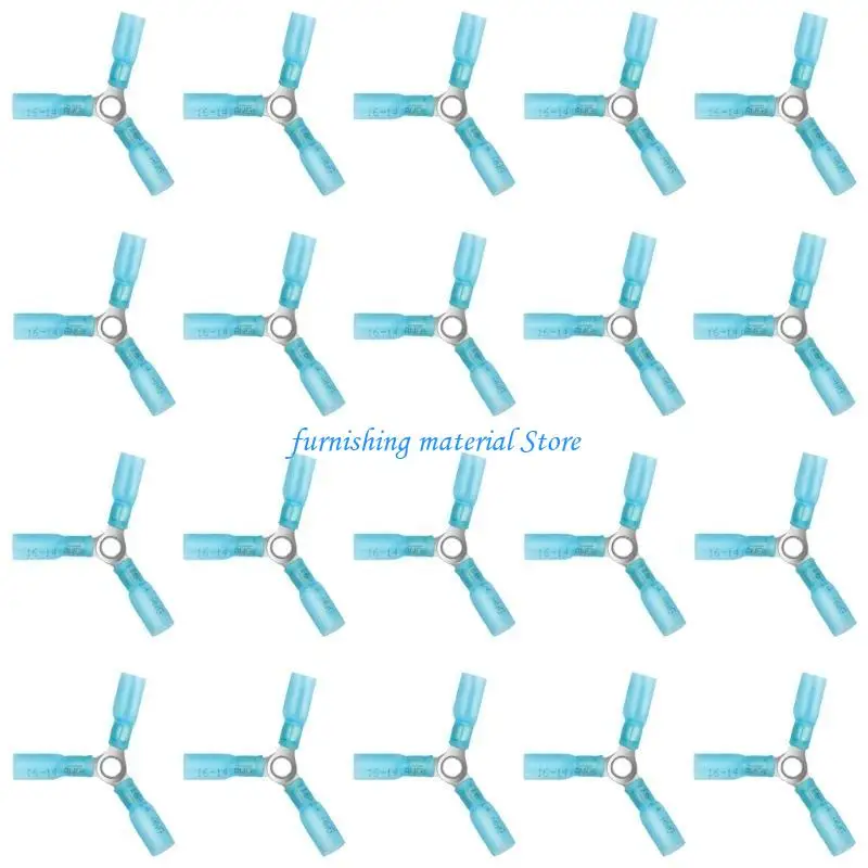 

Y5GD Multipurpose Electrical Crimps Terminals Connectors 20Pieces Supplies For Electricians and Craft Enthusiasts Use