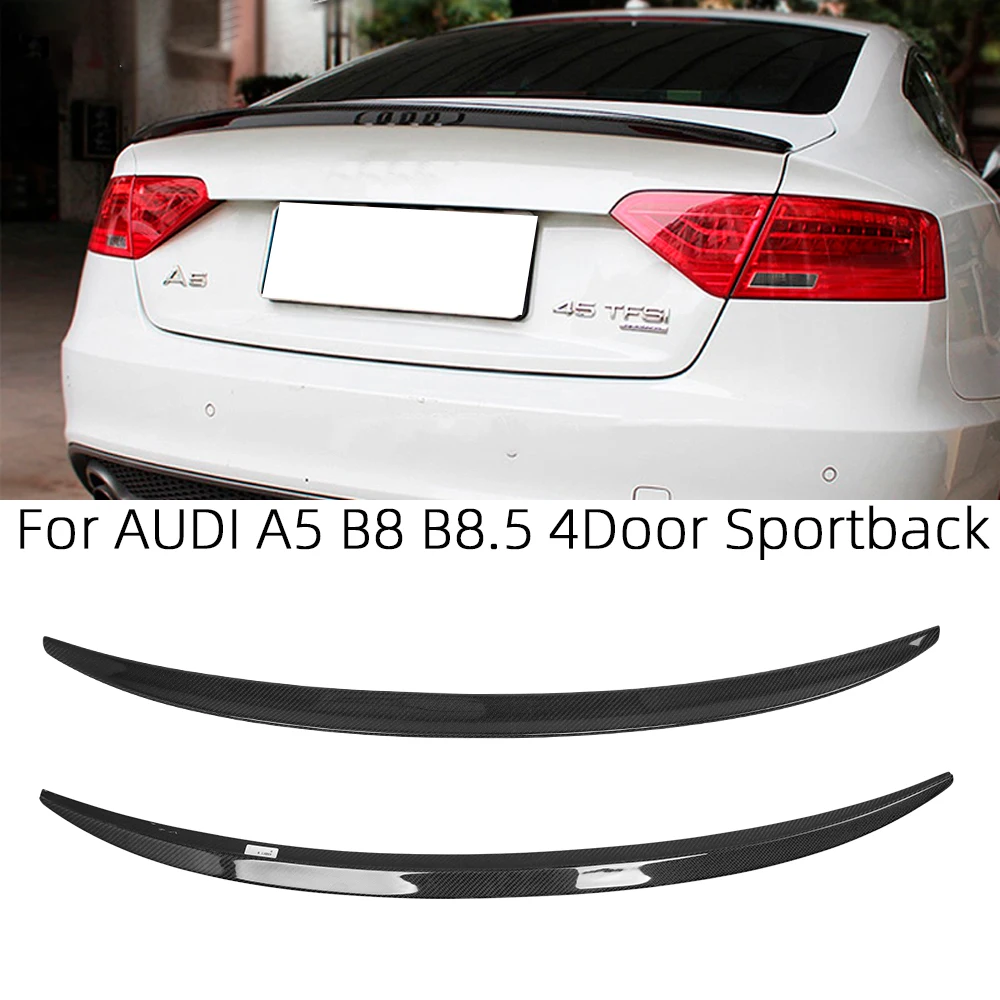 

For AUDI A5 B8 B8.5 4Door Sportback 8TA S Style Carbon fiber Rear Spoiler Trunk wing 2009-2017 FRP honeycomb Forged