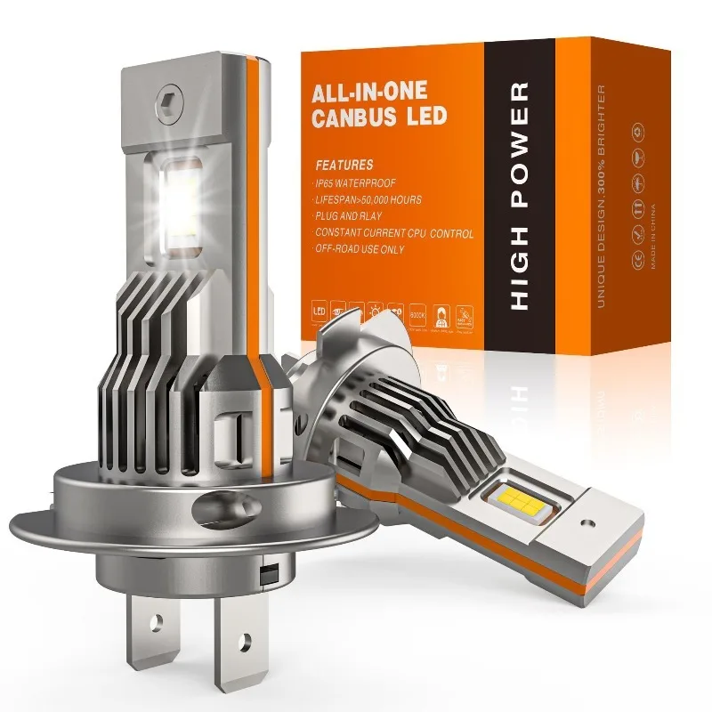 

2Pcs Car H7 H11 LED Headlight Bulb Mini Turbo LED High Low Beam 80W For Car Headlamp Auto Head Lamp H7 H8 H9 12V 6000K White