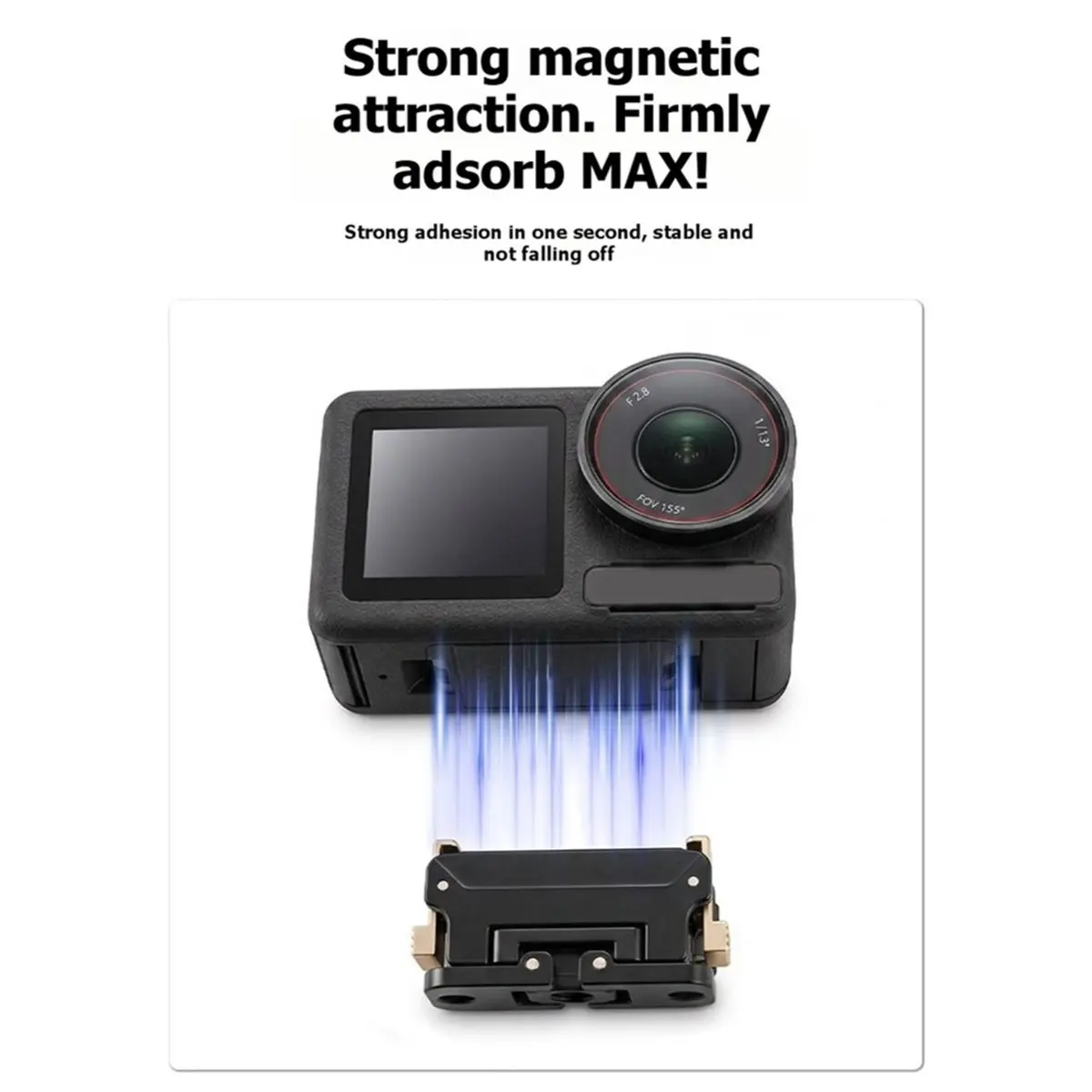 【MUST-HAVE LIST】 Magnetic Quick Release Adapter Mount for Action 5Pro/4/3 Accessories Rotating Two-Prong 1/4