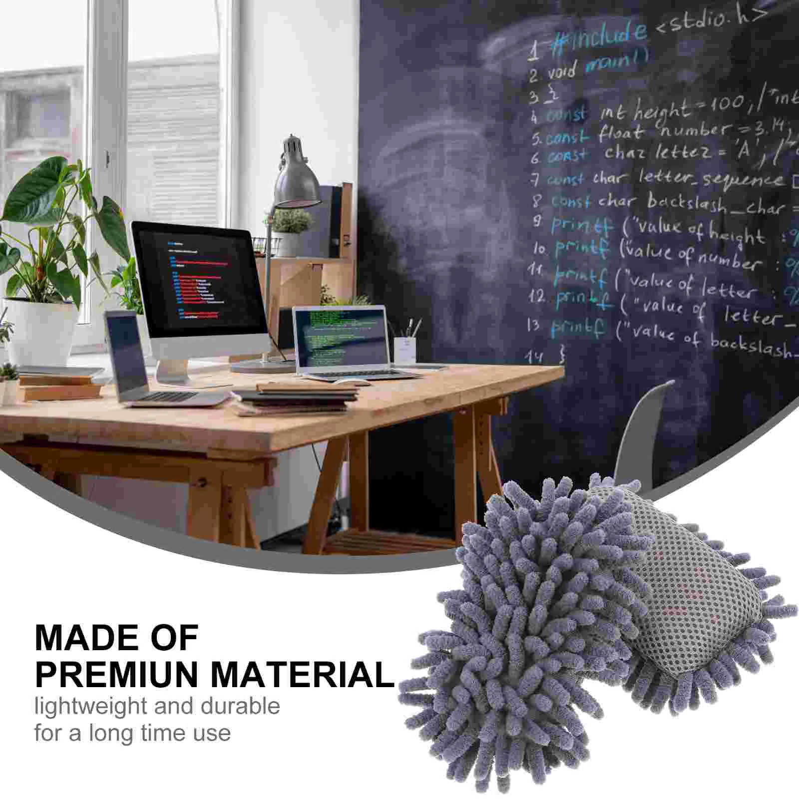 2 pezzi di gomma per lavagna in ciniglia, detergente per lavagna, lavagna per ufficio