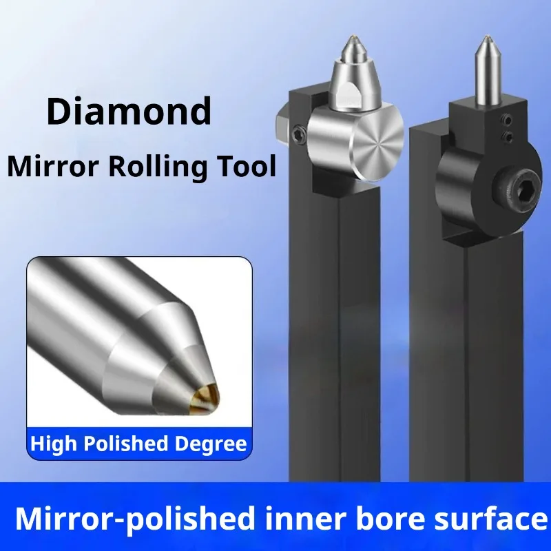 CNC Lathe Burnish Tool Mirror Surface Rolling Cutter Diamond Turning Burnishing Tool for Steering Lever