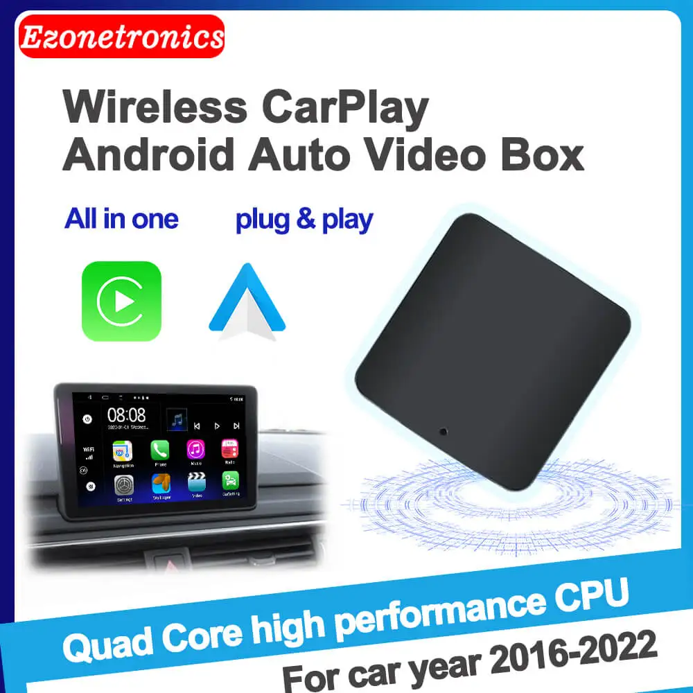 

Carpaly to Wireless CarPlay and Android Car Multimedia Player Wireless Android auto box wireless carplay