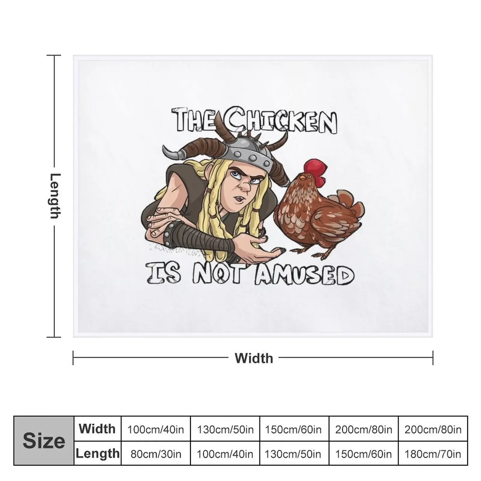 The Chicken is Not Amused Throw Blanket Heavy halloween Summer Beddings blankets and throws Blankets