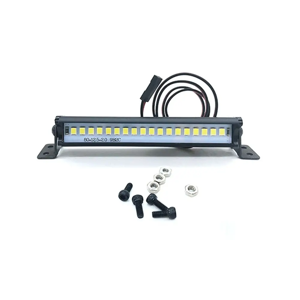 RC Car Roof LED Light Bar Light 83mm Searchlight dla 1/10 TRX TRX4 Defender TRX6 G63 Axial SCX10 RC Crawler