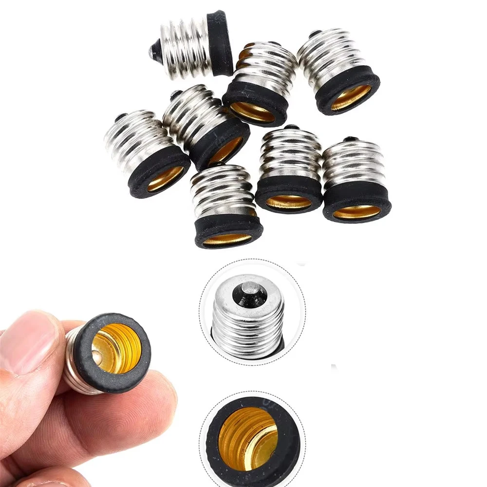 10PCS BA15D BA15S TO E12 E14 E17 LED light Holders Converter AC 110V-220V Socket Adapter lampholders For LED Corn lamp Spot Bulb