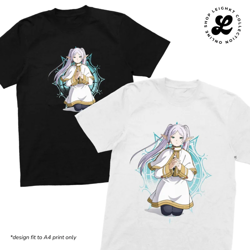 T-shirt Sousou No Frieren Anime Shirt Cotton Spandex Tshirt Men Women