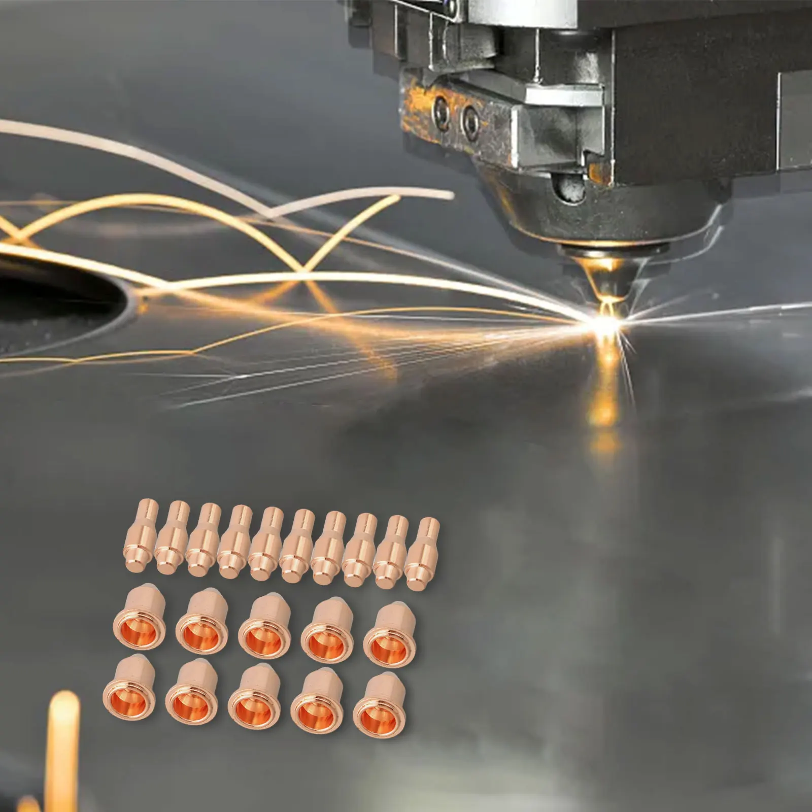 

Plasma Cutting Efficiency 30-45A Plasma Cutting 45 Cutter IPT-45 PT-45 Torch Electrodes For IPT-45 PT-45 Cutting Torch Practical