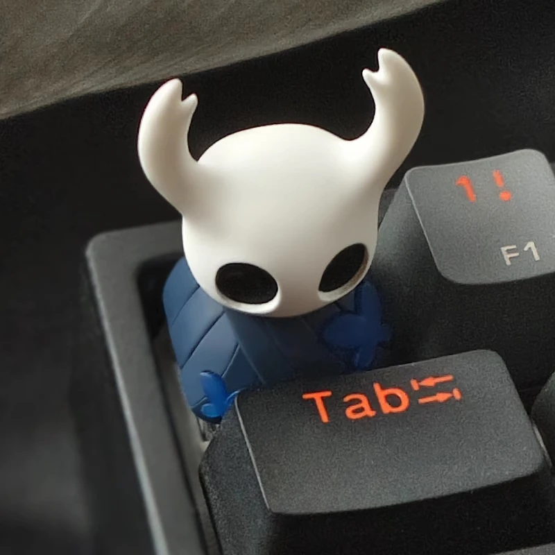Hollow Knight Figure Custom Keycaps Transparent Cute Resin Key Caps Mechanical Keyboard Secondary DIY Anime Toys Christmas Gifts