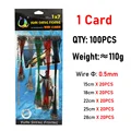 100pcs per card