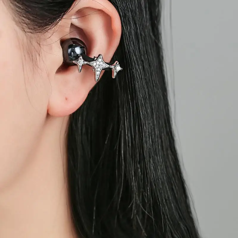 Shining Star Earphone Clip Alloy Material Customized Advanced Freeclip Earphone Drill Buckle