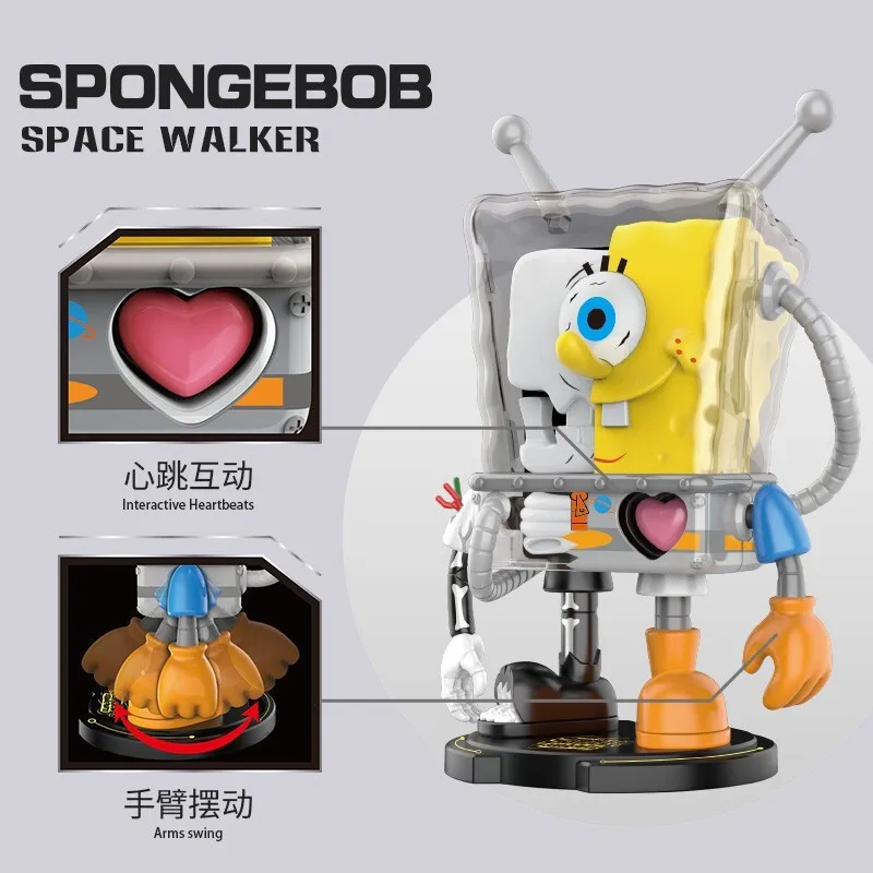 Genuine Cartoon SpongeBob SquarePants Anime Figurines Patrick Star A Space Odyssey Action Figures  Kids Toys Birthday Gifts