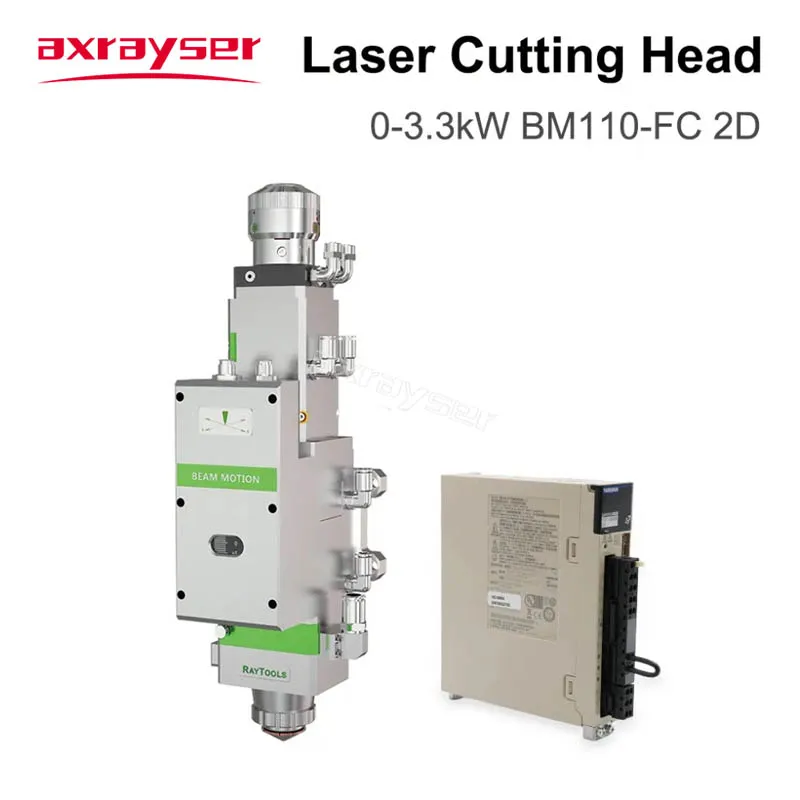 

Raytools BM110 Laser Head 3.3kw With Motor Driver QBH Metal F125/150/200mm Focusing Lens Auto Focusing 2D Fiber Cutting Part