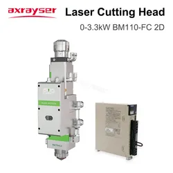 Raytools-Cabeça Laser com Motorista, Lente de Focagem Automática, Peça de Corte de Fibra 2D, 3,0 kW, QBH Metal, F125 mm, 150mm, 200mm, BM110