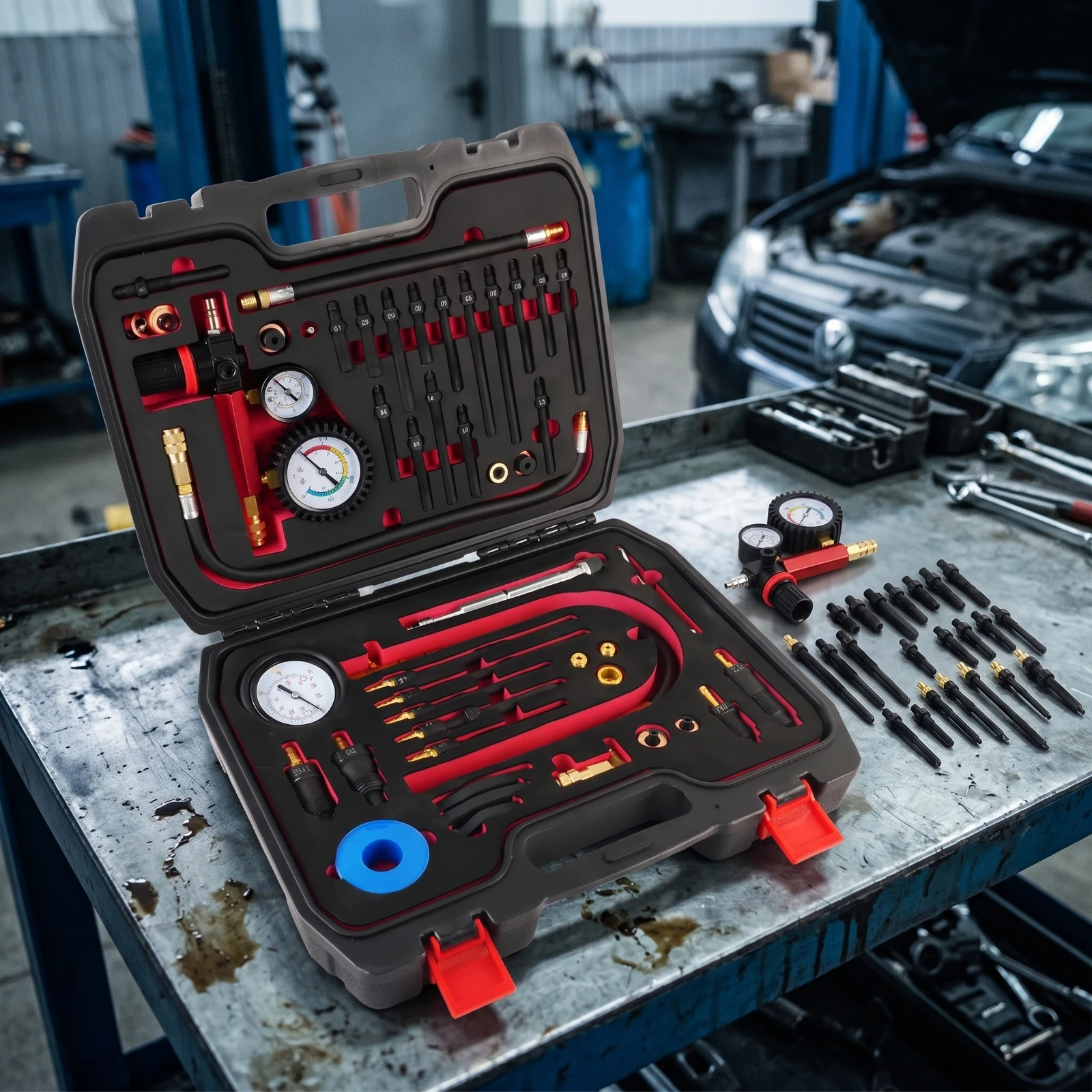 ชุดทดสอบแรงดันเครื่องยนต์ ชุดเ - Auto Repair Shop Diagnostics บทวิจารณ์และราคา
