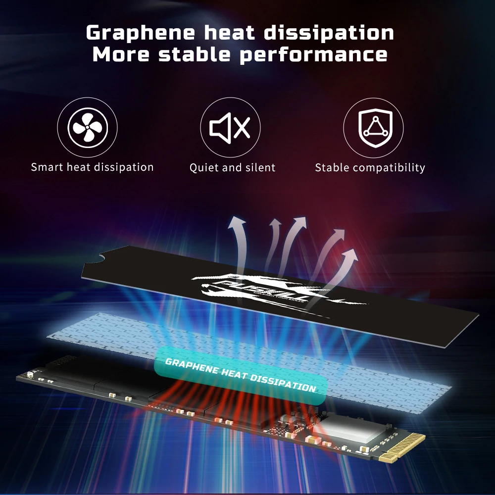 M.2 NVME SSD PCIe 2280 1 تيرا بايت 512GB 256GB 128GB M2 القرص الصلب الداخلي لأجهزة الكمبيوتر المحمول