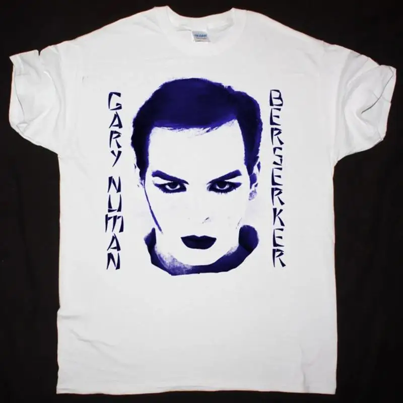 Редкая футболка Gary Numan Белая унисекс E486