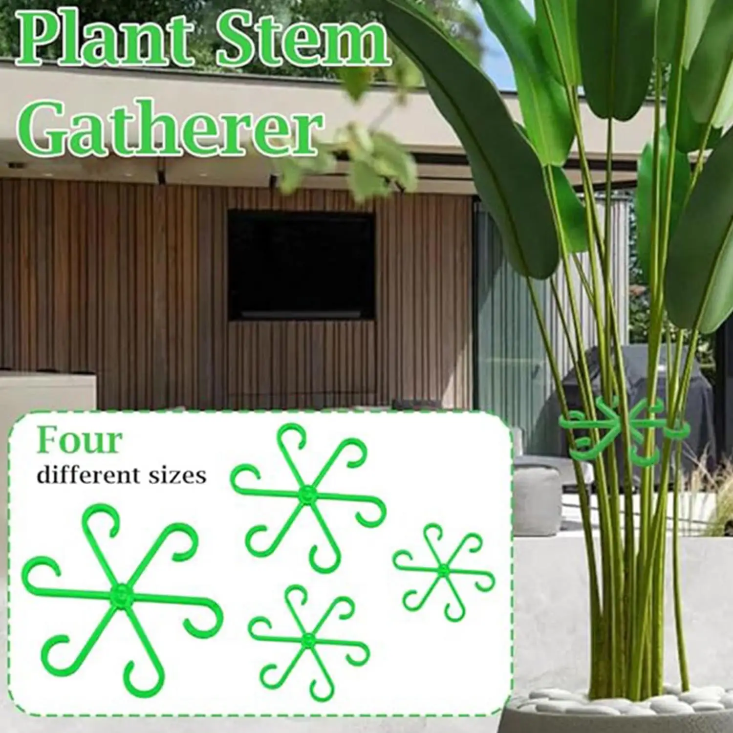 4pcs Climbing Plants Support Clips Flower Stem Collection Fixing Rack Climbing Support Frame For Climbing Plant Stem Support