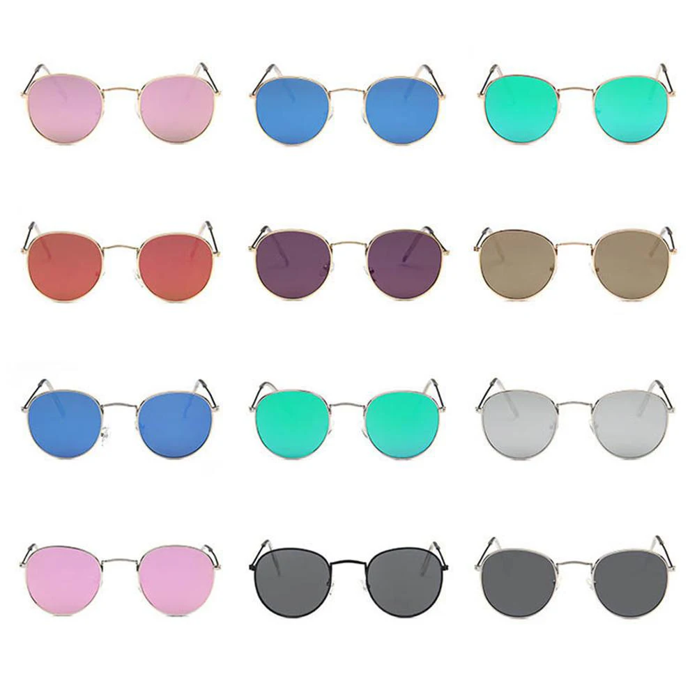 2022 Vintage Sunglasses Men Round Metal Frame Sunglasses Classic Retro Sun Glasses Women Luxury Summer Eyewear