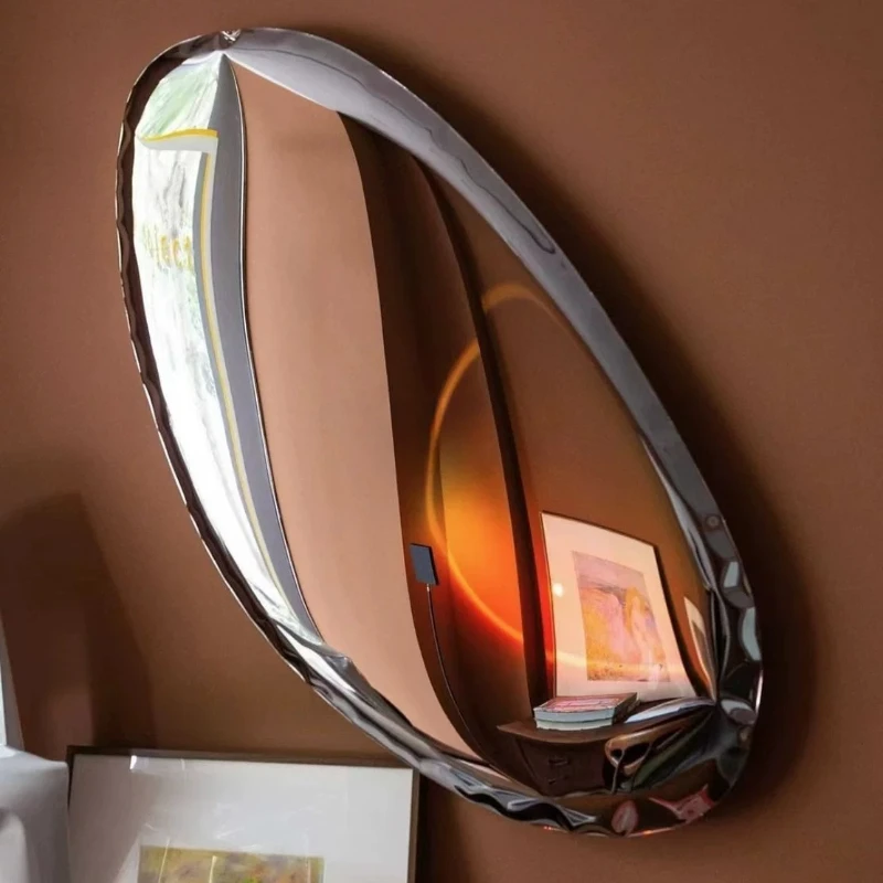 Stainless steel polished chrome decorative mirror makeup mirror full body mirror dressing
