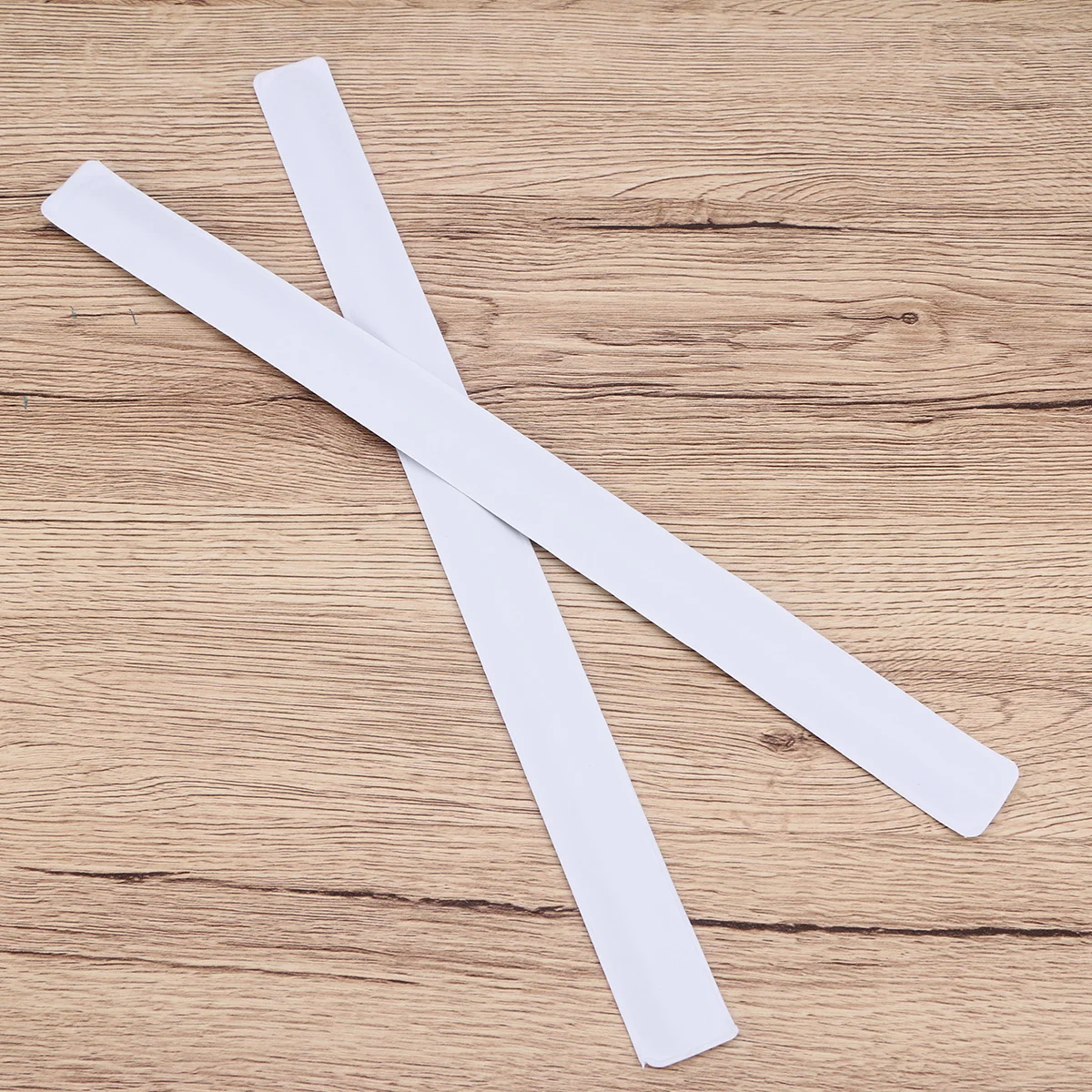 

2Pcs Reflective Safety Tape Premium Polyester Night Running Cycling Visibility Gear Silver Running Reflective Strip