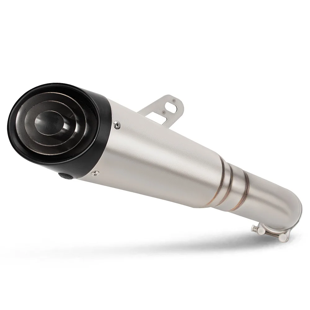 Suitable For Motorcycle And Locomotive Modification Exhaust Pipe ZX4RR ZX4R SC Three-layer Stainless Steel Integrated Middle Sec