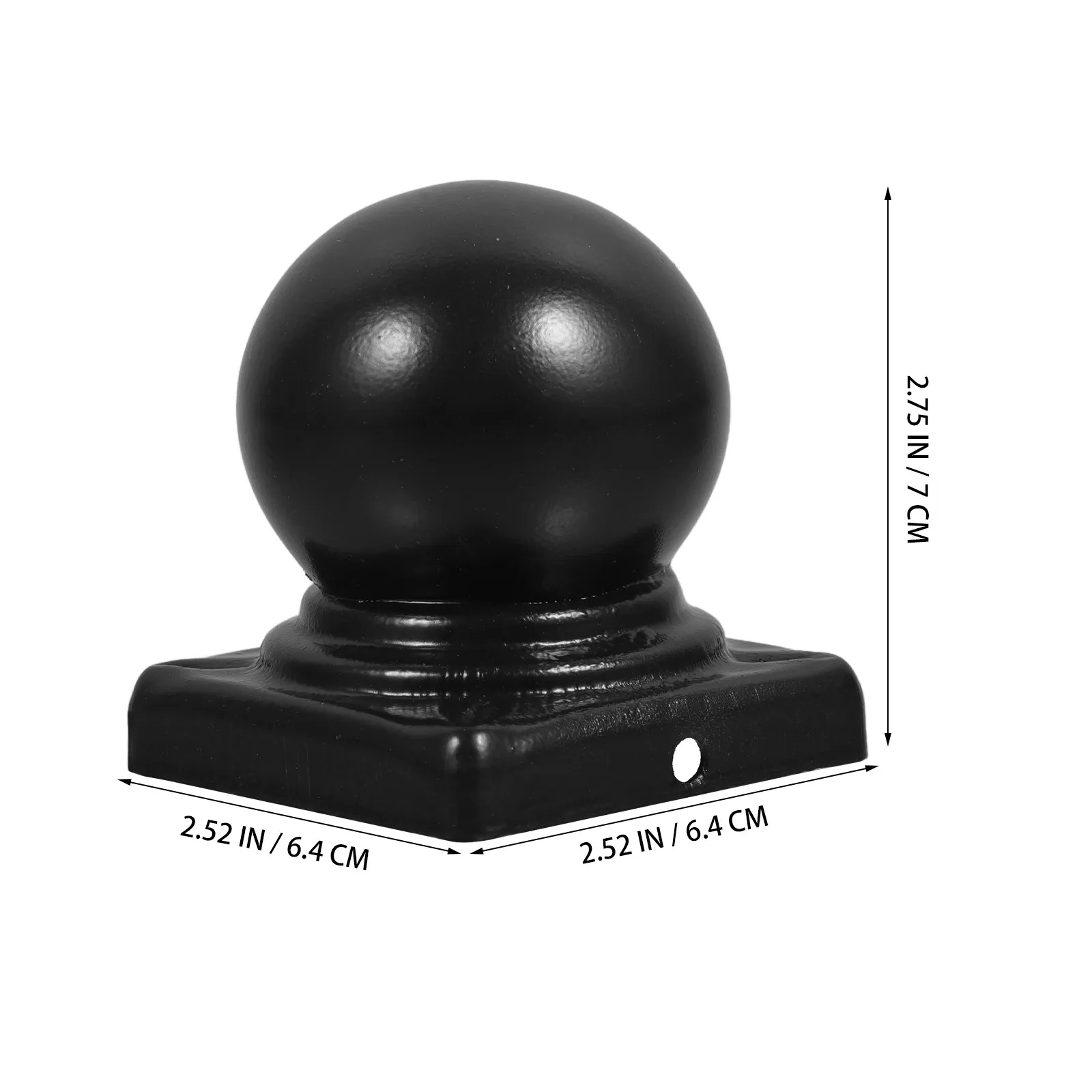 Sturdy Metal Fence Post Cap Quick Installation Long-Term Protection Outdoor Garden Fence Covers Decorative Finials for Railing