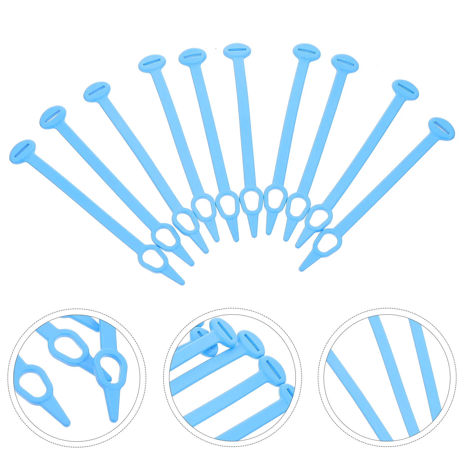 Ganchos de silicone multifuncionais, ganchos resistentes à prova de vento e anti-queda para pendurar roupas, guarda-chuva de praia interno e externo com 10 peças