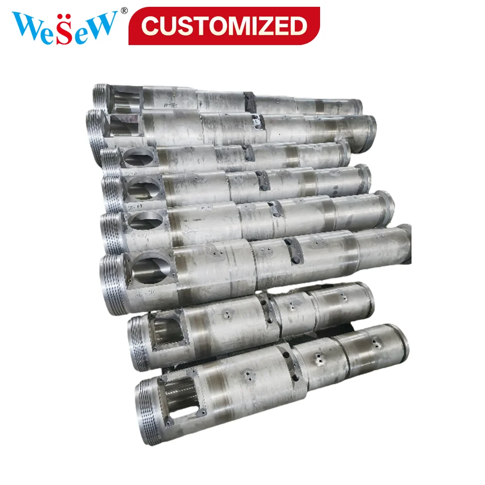 

Сегменты конических двухшнековых экструзионных экструдеров OEM для литья под давлением — подходят для фторопластов, фторполимерных мастербатчей и ПВХ