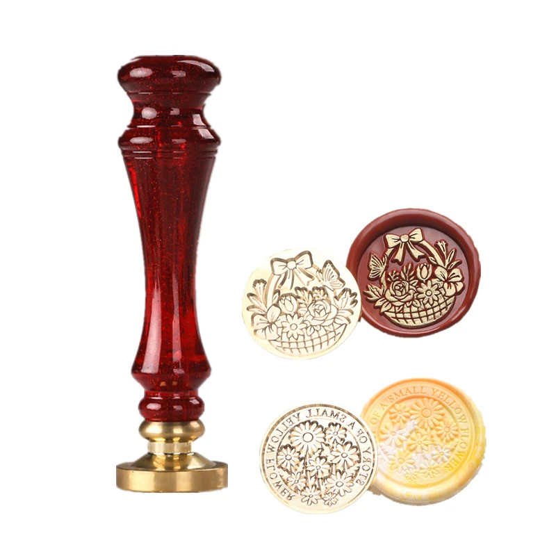 

Wax Seal Stamp Retro Pattern Metal Replaced Head For Wedding Envelope Scrapbooking Decor Material DIY Gift Stamping Sealing Wax