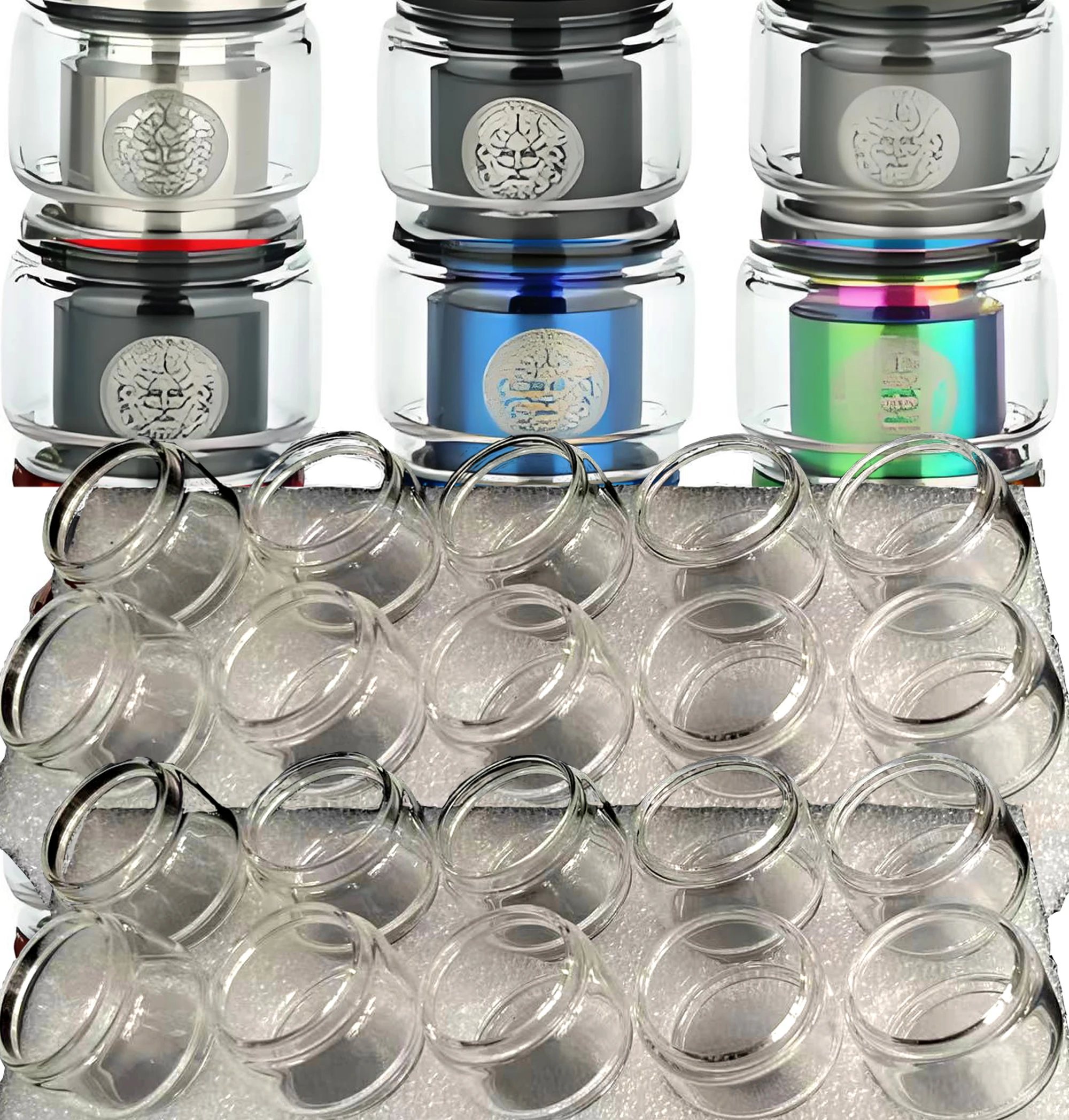 10 قطعة أنبوب زجاجي بديل لـ GEEKVAPE Zeus Z X Mesh II Sub Ohm SE Max Dual Fli 2021 NANO 2 MTL RTA البخاخة خزان أنبوب زجاجي