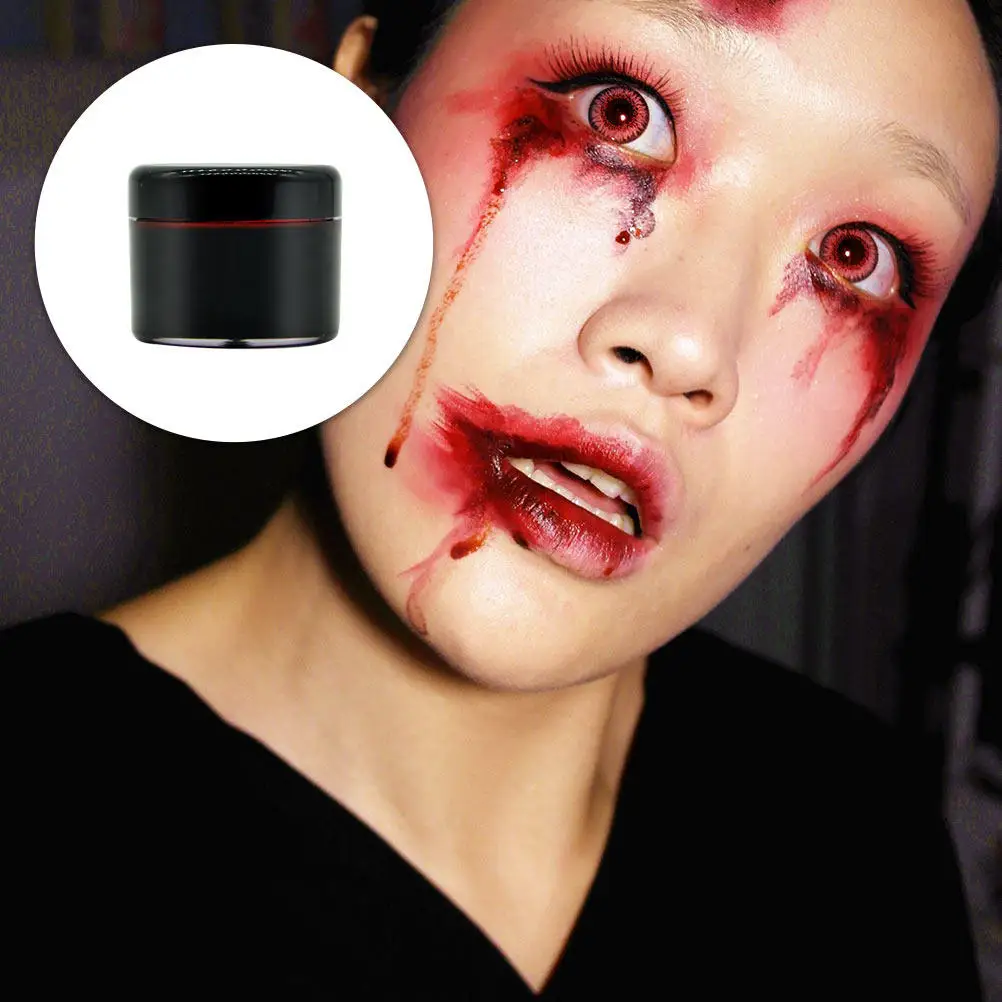 

1 Box Prop Red Fake Blood Gel For Halloween Cosplay Party Trick Fake Blood Plasma Prop Horror Plasma Accessory