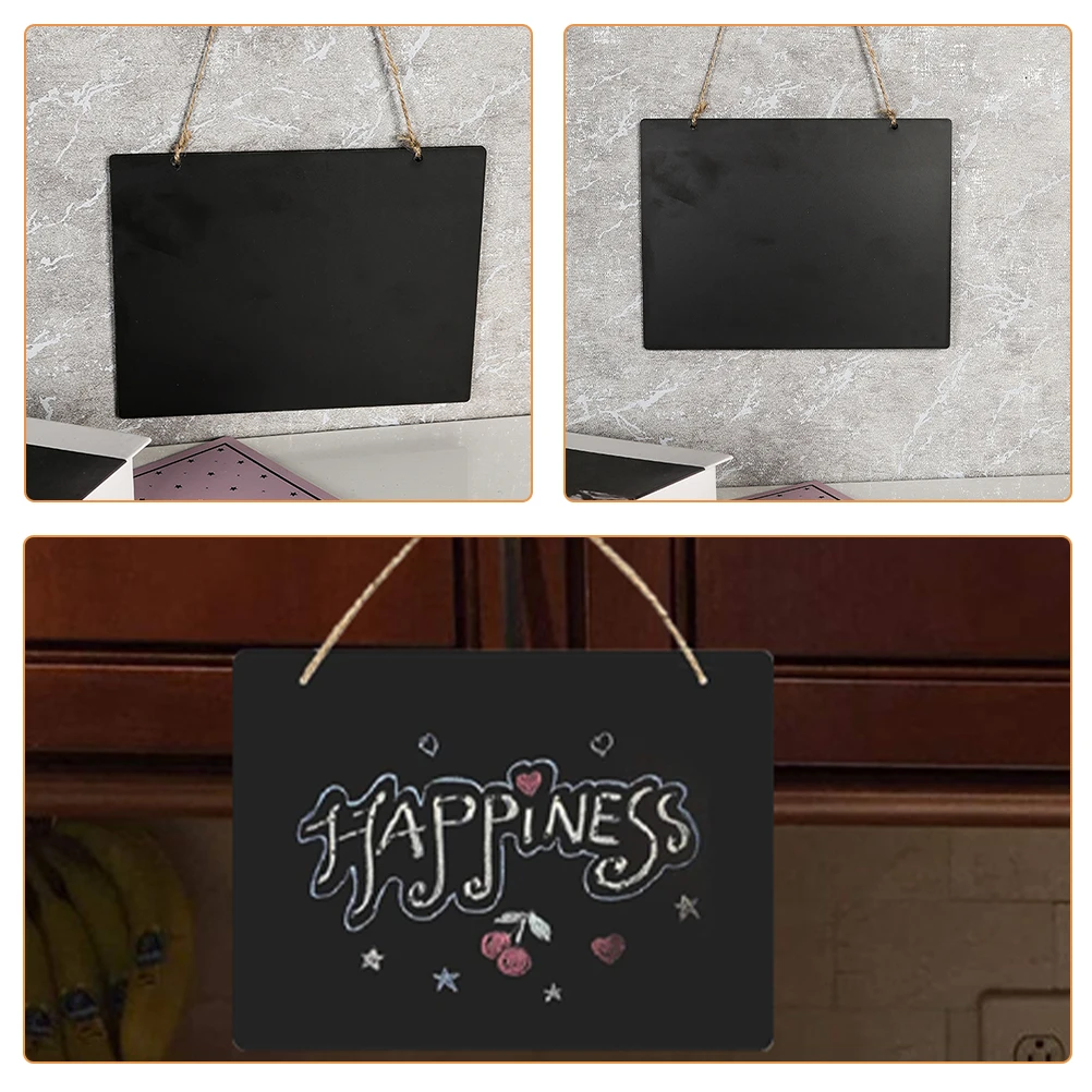 

8Pcs Hanging Wood Chalkboards Small Message Boards for Price Tags Flower Shops Offices Homes and Meeting Rooms
