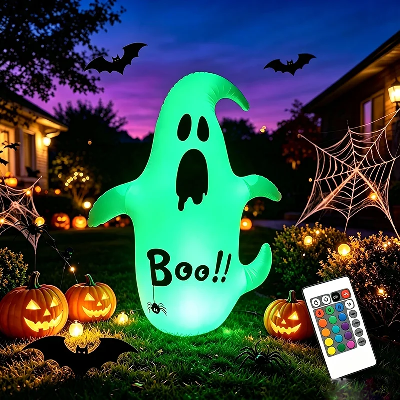 Halloween Pumpkin Decor Led - Надувная светящаяся кукла-тыква из ПВХ для