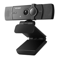USB Webcam with Microphone, 1080P USB Camera Web Camera Video Cam Calling Conferencing Streaming for PC/Laptop/Computer-ABPS
