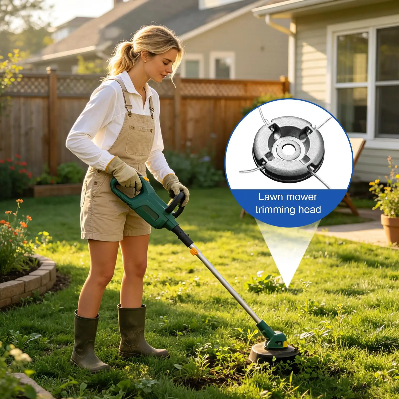 Universal Grass Eater Head Heavy Duty Universal Aluminum Replacements String Trimmer Replacement Head For Lawn Yard Outdoor