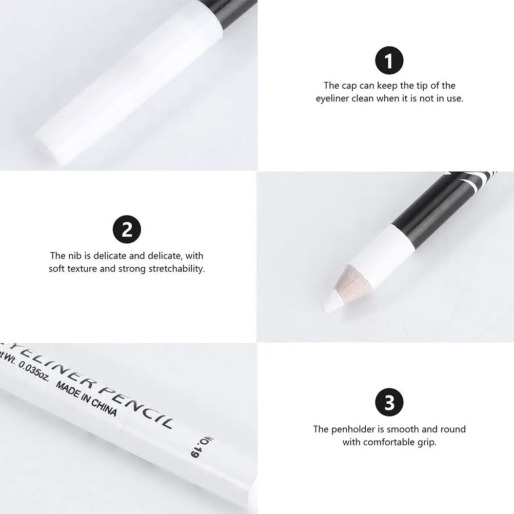 24 pezzi di penne per il trucco degli occhi, affascinanti matite per eyeliner, finitura morbida e liscia, a lunga tenuta, impermeabili, strumenti cosmetici per il contorno occhi per donne