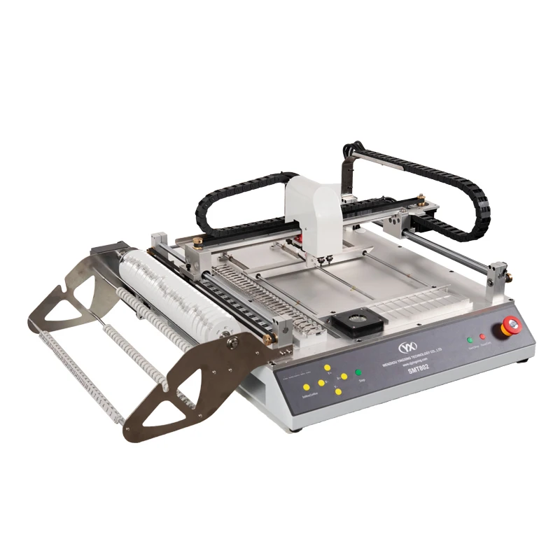 Stock in USA SMT802A HD Camera Automatic Small Desktop Pick and Place Machine SMT High Speed LED Mounting Machine