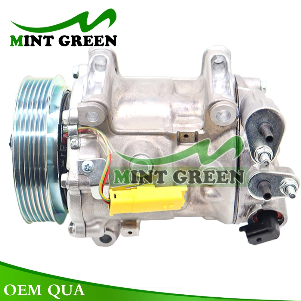 AC Compressor SD7C16 For Peugeot 407 607 Citroen C5 9671820480 9683003080 1300 6453WY 6453PQ 6453RG 6453PN 6453RA 6453.PM