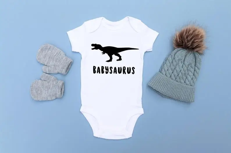 Dinosaur Alphabet Print Baby Clothes 7-12m Baby Romper Baby Girl Clothes Summer Print Kids Clothing Letter Baby Girl Outfit