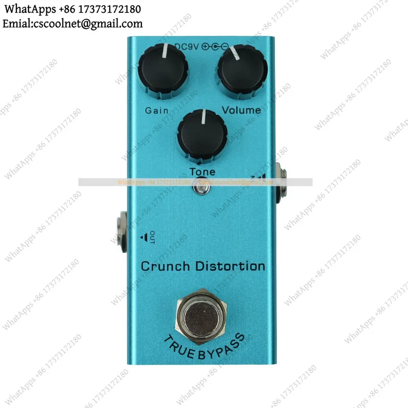 JS02 Electric Guitar Effects, Metal Distortion Overload Reverb Accessories Guitar Monolithic Effects