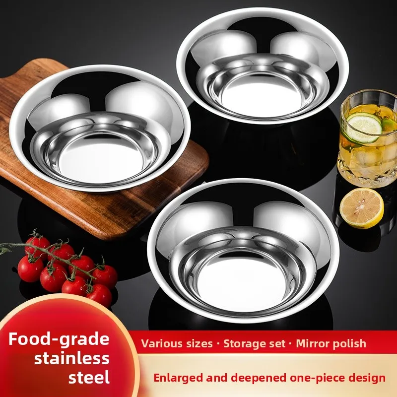 

Миска из нержавеющей стали для приготовления салатов, взбивания яиц, нарезки фруктов, смешивания овощей и холодных закусок во время похудения