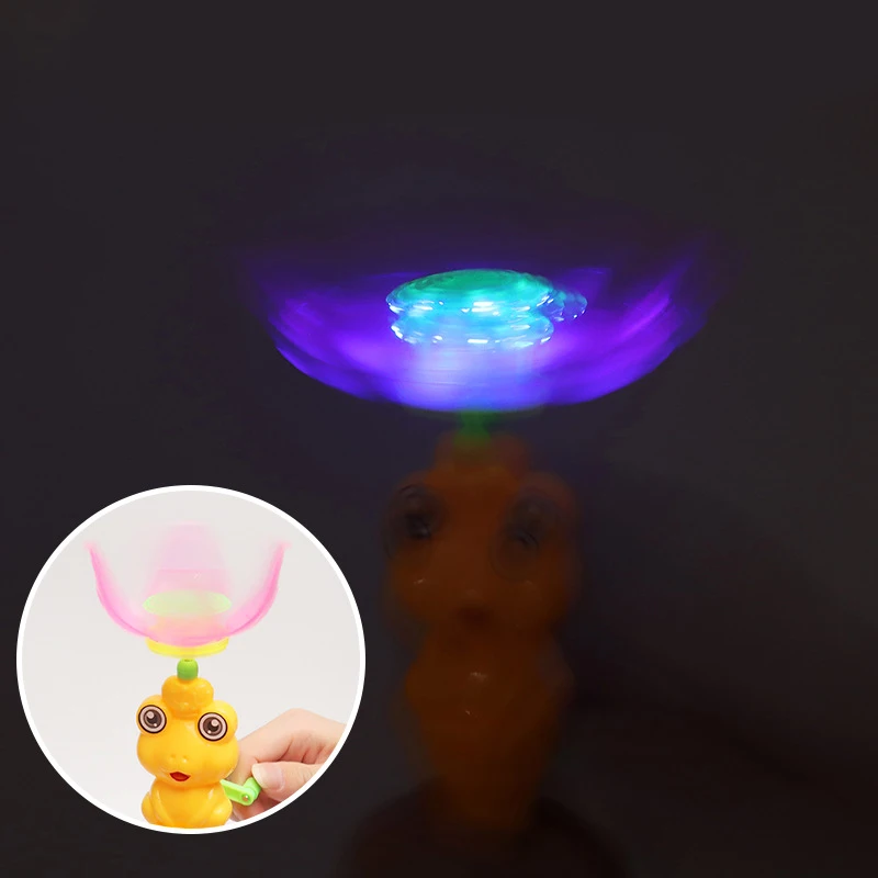 Funny Carousel Toys For Kids Girls Boys In The Dark LED Glowing Toys Decompression Spinning Carousel Toys Children Gift