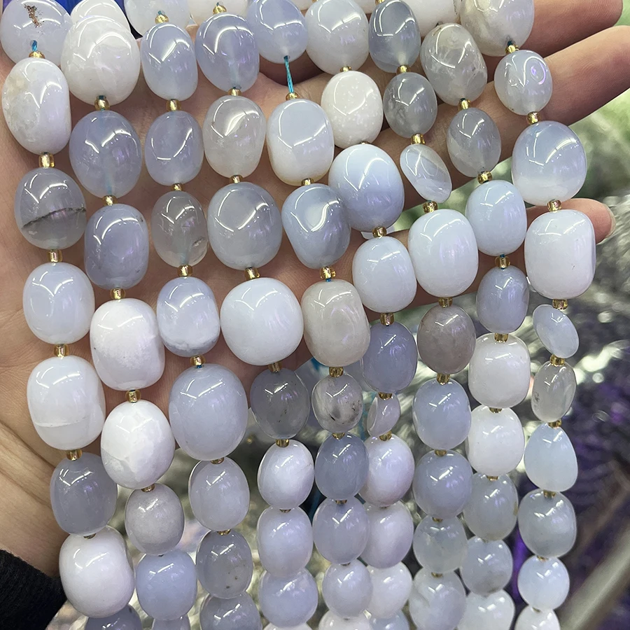 High-Quality Natural Purple Agate Crystal Conformal Irregular Faceted Loose For Jewelry Making DIY Necklace Bracelet 15''12-15mm