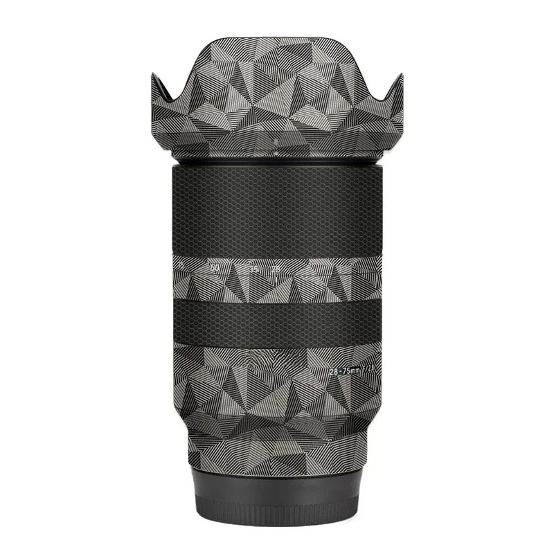 28-75 2,8 calcomanía de piel película de envoltura de vinilo lente cuerpo pegatina protectora capa (para montaje Sony) para Tamron 28-75mm F2.8 Di III RXD A036