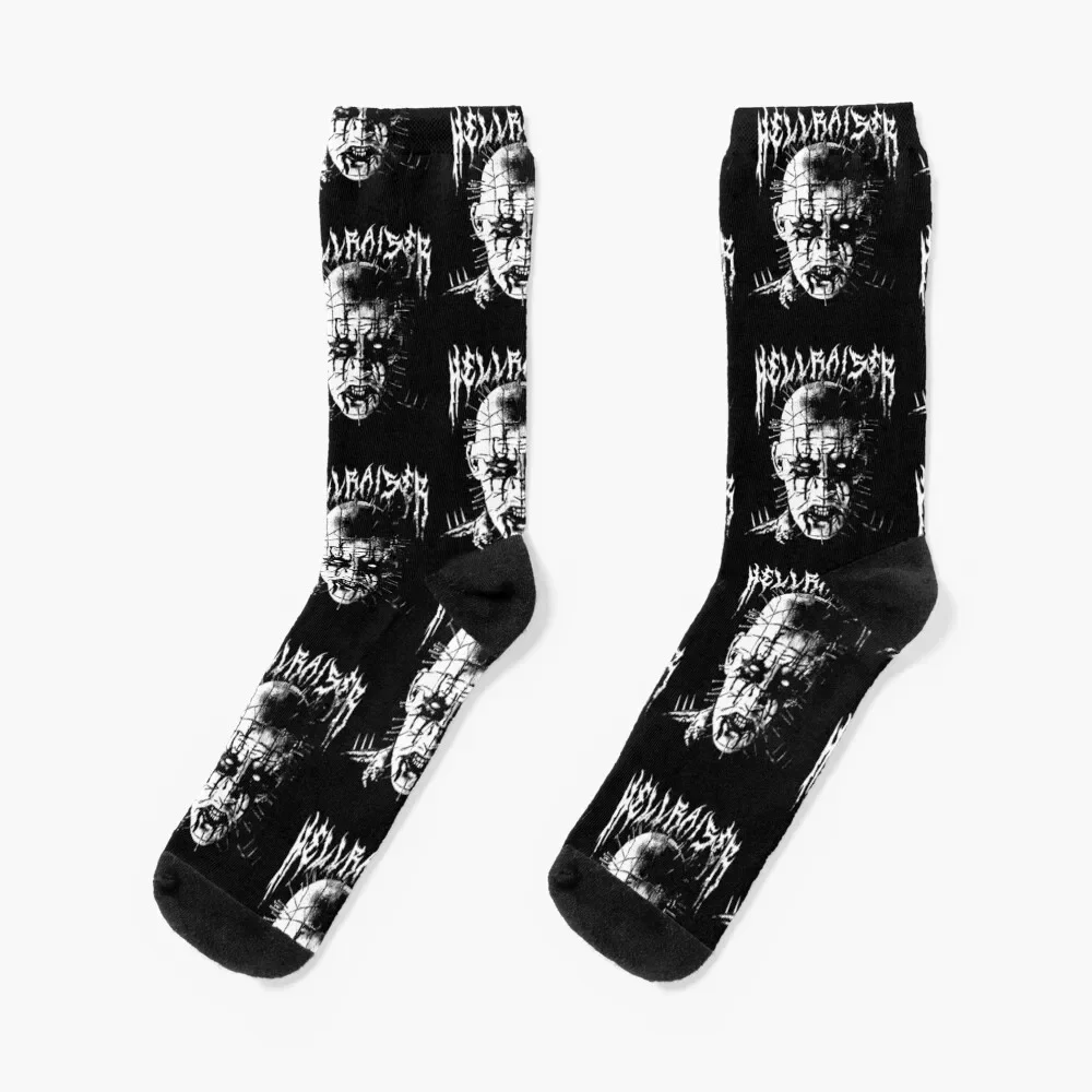 

Black Metal Pinhead Socks bright garter Stockings man Male Socks Women's