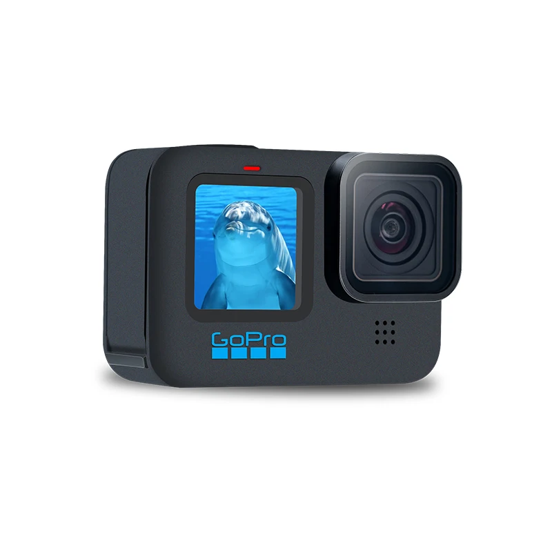 GoPro HERO 10 Black Underwater Action Camera 4K 5.3K60 Video, Helmet Sports Cam 23MP Photos, 1080p Live Streaming Go Pro HERO10