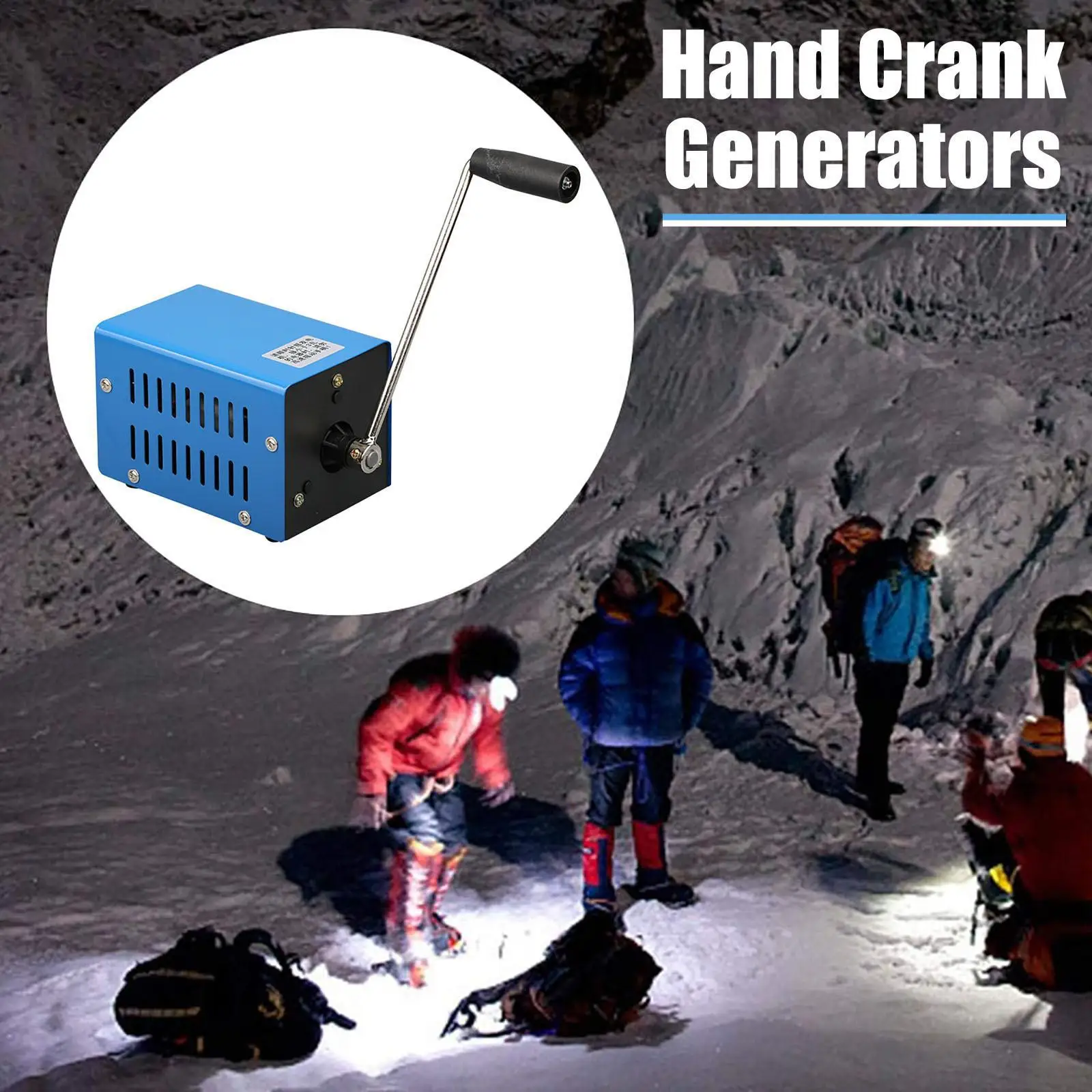 Household Hand Crank Generator 20W High Power Dynamo USB Emergency Charger, Convenient to assembly, easy to carry,