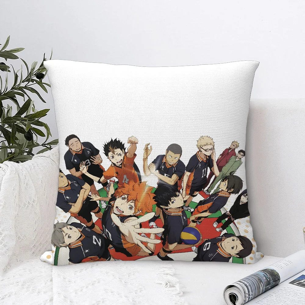 Anime Haijiu Druck Kissenbezug Plüsch Stoff Weiche Kissenbezug Doppelseitiger Druck Kissenbezug Haushaltsgeschenke