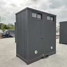 Double Portable Toilet - Dark Doors product image